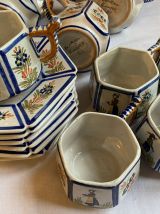 Service à thé ou à chocolat Henriot Quimper