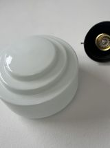 ANCIENNE SUSPENSION ART-DECO EN OPALINE 