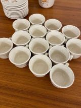 Service à café vintage faïence de Saint-Amand 1970's