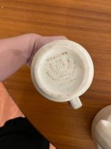 Service à café vintage faïence de Saint-Amand 1970's