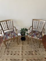Set de 2 fauteuils Catho Dorés