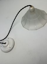 LOT 3 ANCIENNES SUSPENSIONS ART-DECO 