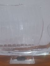 Très Beau Bateau Drakkar En Cristal JG Durand