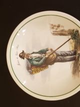 Lot de 7 assiettes à dessert "Métier du vieux Paris"