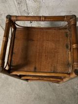Etagère en rotin années 60