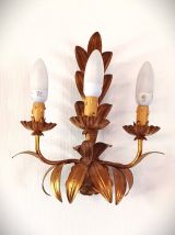 Applique italienne vintage florentine dorée 1970