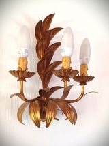 Applique italienne vintage florentine dorée 1970