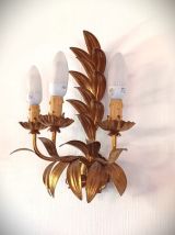 Applique italienne vintage florentine dorée 1970