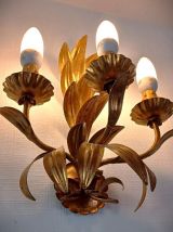 Applique italienne vintage florentine dorée 1970