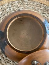 Bonbonnière en bois art populaire.