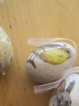 6 petits décorations de Pâques 6 œufs