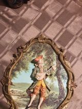 LOT DE 2 CADRES couple romantique 