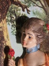 LOT DE 2 CADRES couple romantique 