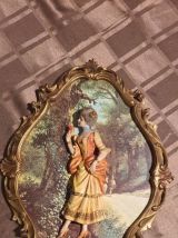 LOT DE 2 CADRES couple romantique 