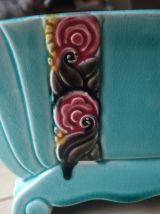 JOLIE JARDINIÈRE A DECOR DE FLEURS ART DECO