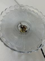 SUSPENSION ANCIENNE EN VERRE PRISMATIQUE VINTAGE