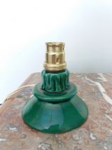 Pied de lampe en céramique Art Déco en forme de bougeoir