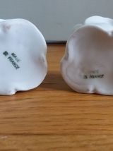 Bougeoirs forme fleur rose en porcelaine