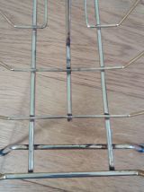 Porte-revue en métal doré, années 60-70