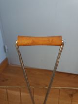 Porte-revue en métal doré, années 60-70