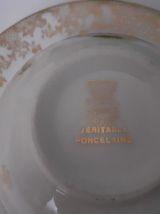 Ancienne tasse et sous tasses porcelaine