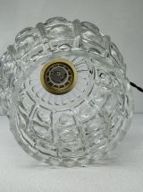 LOT 3 ANCIENNES SUSPENSIONS EN VERRE BULLE VINTAGE