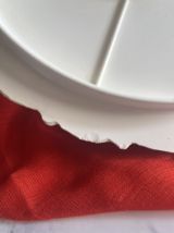 Plateau à fromage, mélamine motif floral vintage.