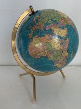 Globe vintage 1978 terrestre mappemonde Taride tripode - 27 