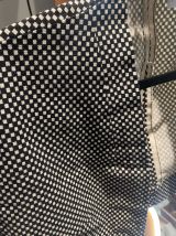 Petit haut vintage handmade à damier noir et blanc