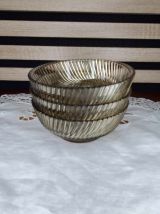 3 coupelles en verre fumé, vintage, VEROPA