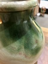 Petit vase rond grès vernissé vintage