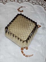 Ensemble de 2 raviers vintage en verre fumé, LEVER