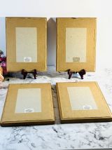 Lot de 4 cadres en bois , Atelier de Chantoiseau.