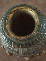 Vase ancien en plâtre chérubins vintage