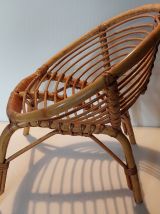 fauteuil en rotin enfant