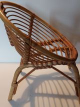 fauteuil en rotin enfant