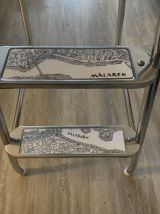 Tabouret classique Suédois. Motif Stockholm.