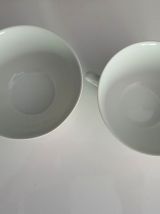 2 tasses porcelaine de Sologne 
