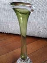 Vase soliflore suédois en verre soufflé