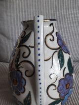 Vase vintage en céramique signé Alpho 