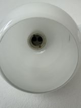 ANCIENNE APPLIQUE EN PORCELAINE ET OPALINE RONDE VINTAGE