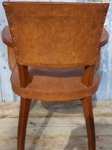 Fauteuil bridge en skaï