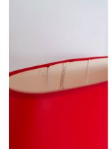 Lampe DRIMMER rouge abat-jour amovible