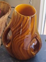 grand vase céramique imitation bois 