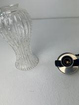 PAIRE D’ANCIENNES SUSPENSIONS EN VERRE VINTAGE