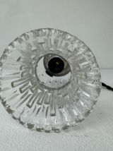 PAIRE D’ANCIENNES SUSPENSIONS EN VERRE VINTAGE