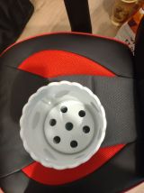 Vase en porcelaine de Limoges Fond blanc décor floral bleu