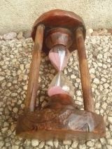 sablier en bois  , vintage