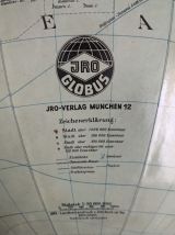 Globe terrestre vintage 1960 Verre JRO Verlag globus - 33 cm