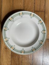 6 assiettes creuses - Longwy - Circa 1910